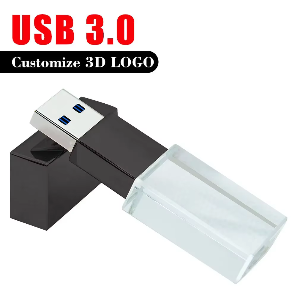 Clé USB 3.0 avec Logo de voiture en cristal, 32 go, LOGO personnalisé gratuit, 64 go 128 go, modèles