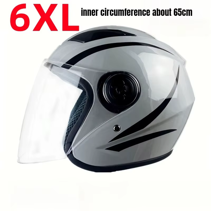 5XL 6XL grande circonférence de la tête 65cm Casque de Moto grande tête Casque automne hiver Casque 