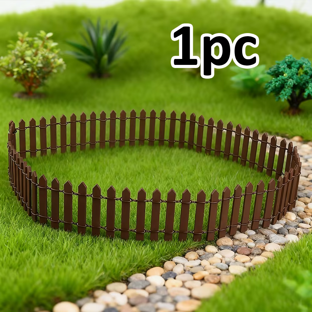 Mini clôture en bois avec bords lisses - Clôture décorative extérieure durable pour jardins et micro