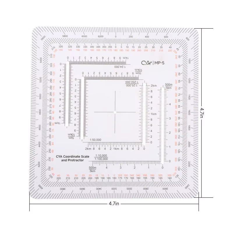 Carte topographique militaire pratique avec échelle de coordonnées MGRS USNG pour les aventures de n