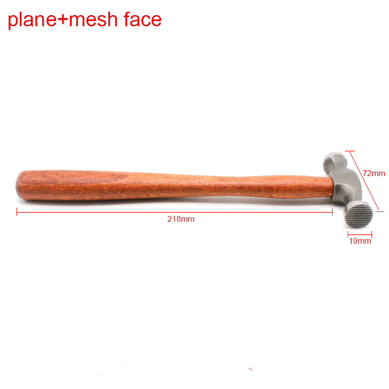 Marteau de chasse de rabotage en acier inoxydable, pour l'estampage de bijoux, battement de la tête 