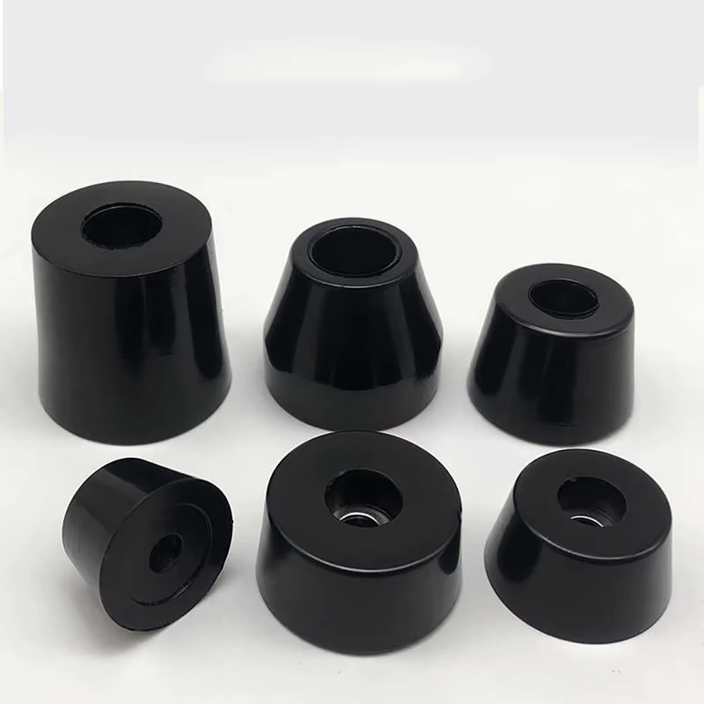 Coussinet de pied en caoutchouc noir 11mm-50mm, absorbant les chocs, antidérapant, Protection des pi