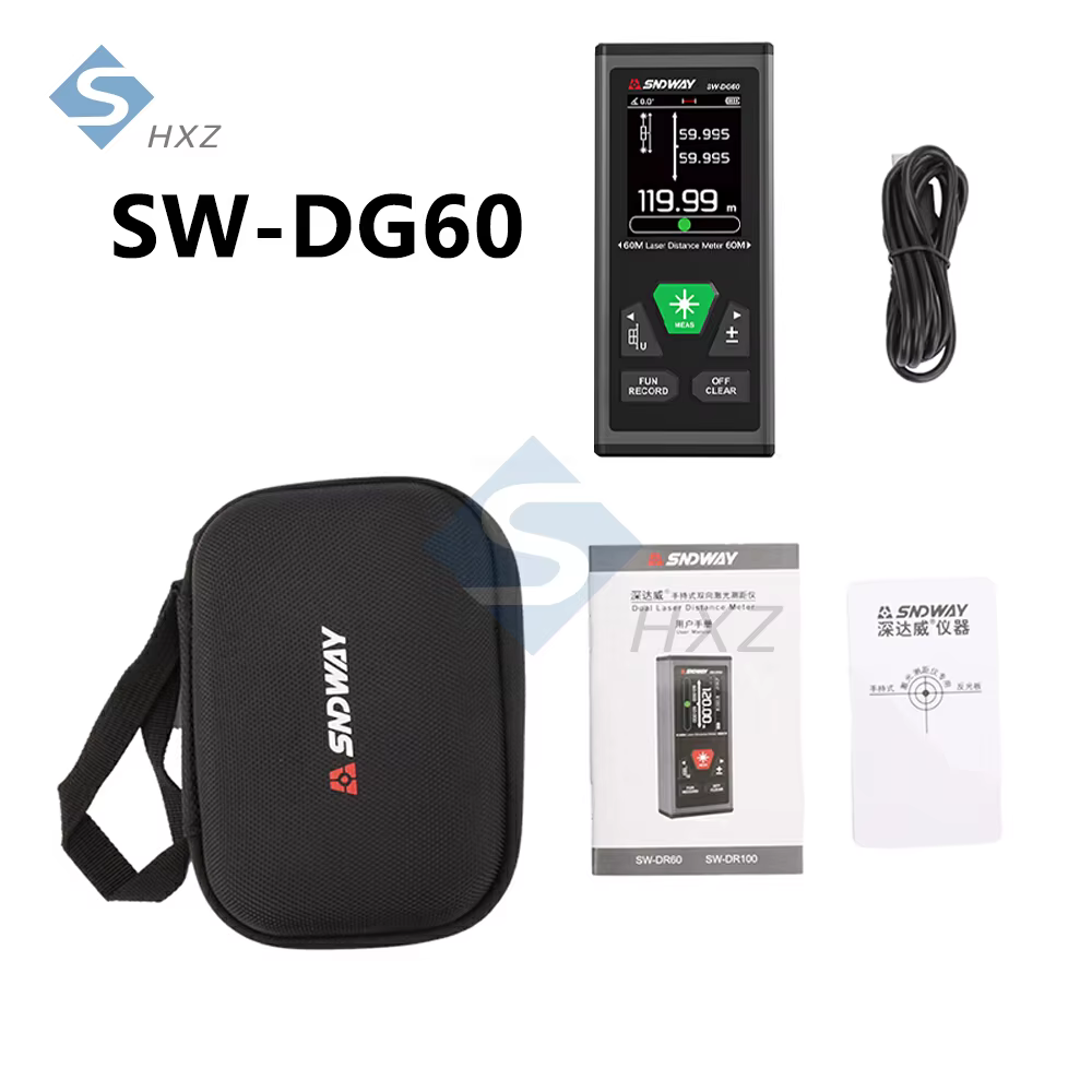 SW-DR60 mesure de Distance Laser double 200m télémètre Laser bilatéral télémètre numérique outil de 