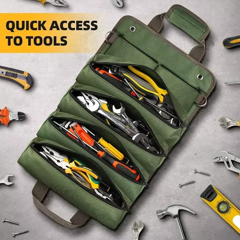 Sac à outils polyvalent de haute qualité, pochette professionnelle multi-poches pour outils matériel