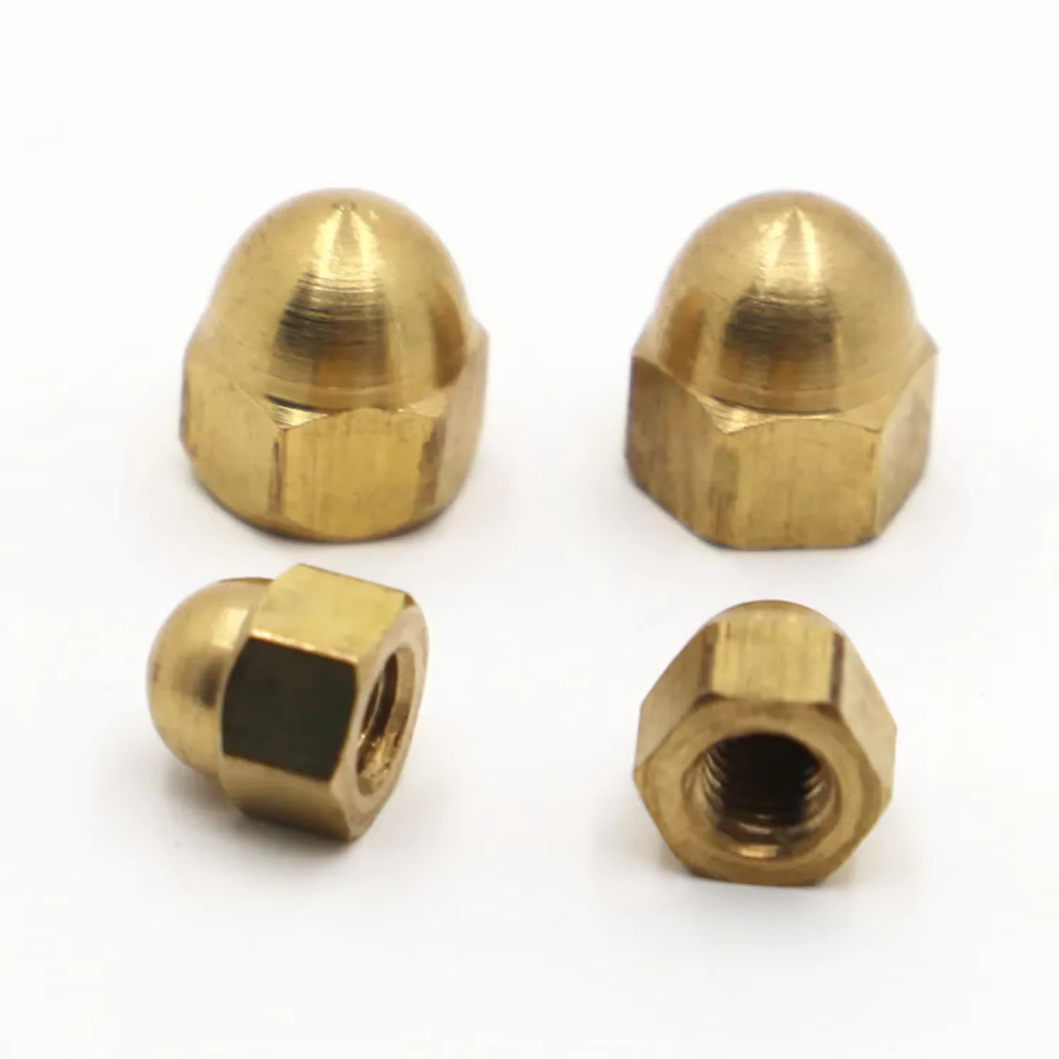 M3 M4 M5 M6 M8 M10 M12 M14 M16 couvercle de capuchon de gland en cuivre écrous de dôme demi-cercle D