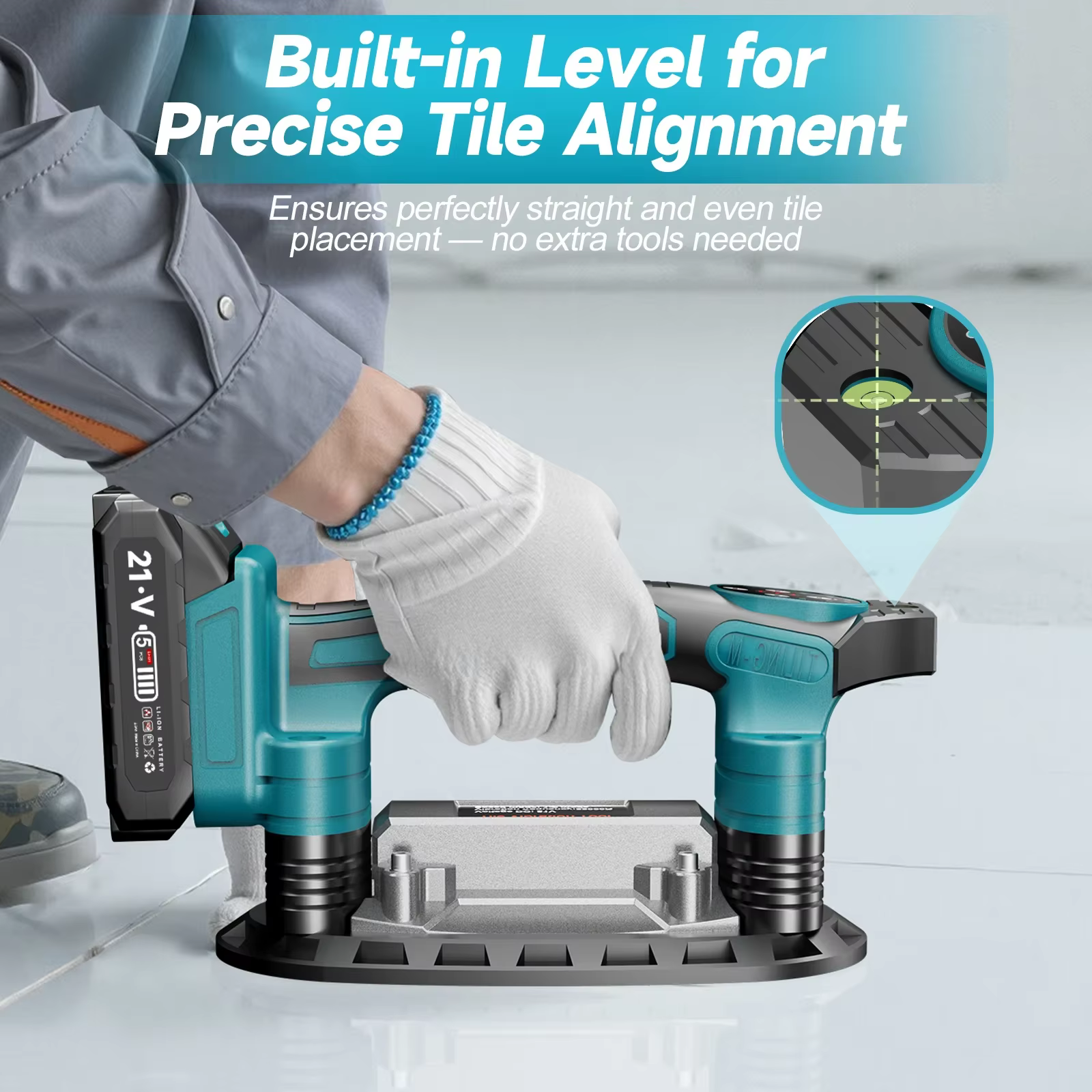 Makita – Machine de pose de carreaux à 9 vitesses, 400KG, nivellement par vibrations, outil électriq