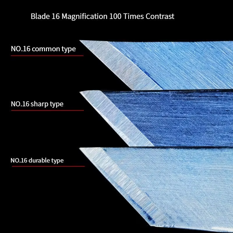 100 lames de couteau en métal antidérapantes gravées, couteaux de découpe, couteaux artisanaux pour