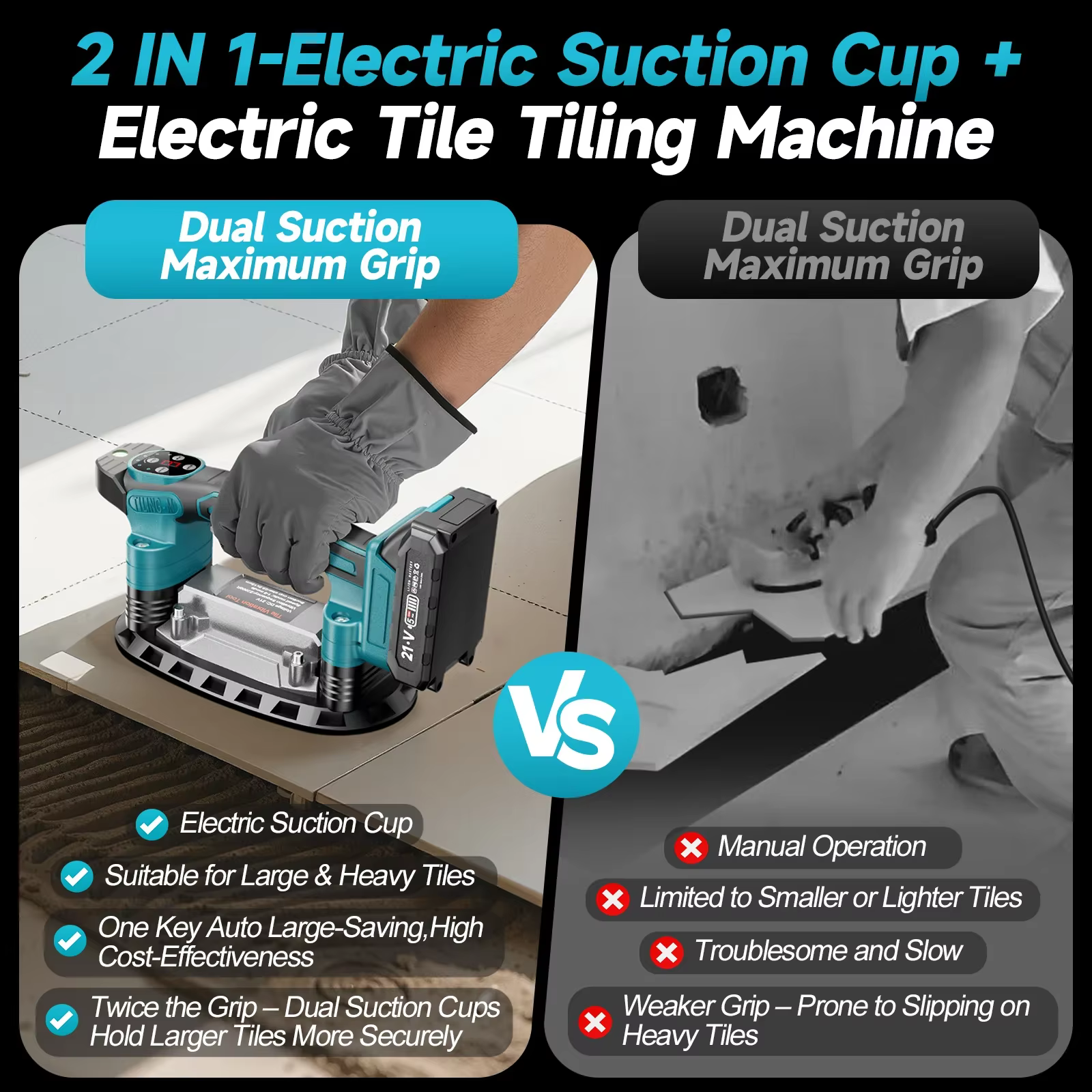 Makita – Machine de pose de carreaux à 9 vitesses, 400KG, nivellement par vibrations, outil électriq
