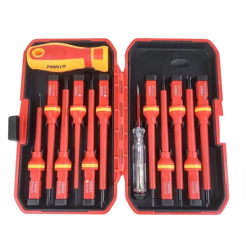 Jeu de tournevis magnétiques Phillips à fente Torx professionnel 1000V isolé CRV électricien tournev