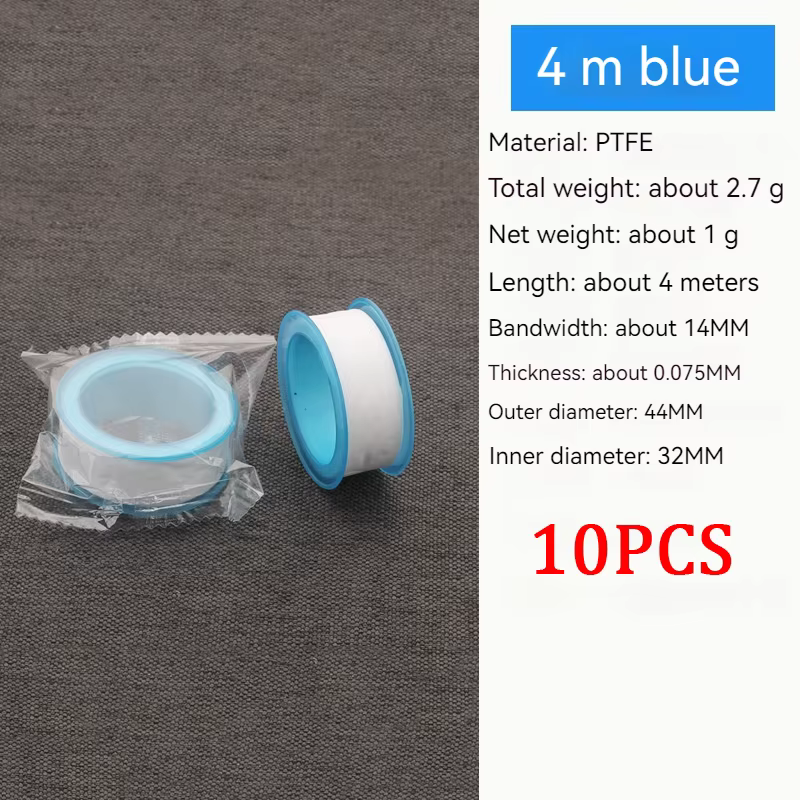 Ruban d'étanchéité à filetage 10 pièces – Ruban adhésif imperméable et anti-fuite pour raccords de t