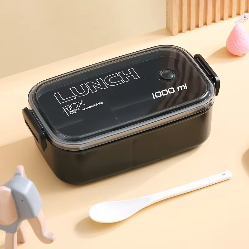 Boîte à lunch en plastique résistant à la chaleur pour enfants et adultes, boîte de conservation des