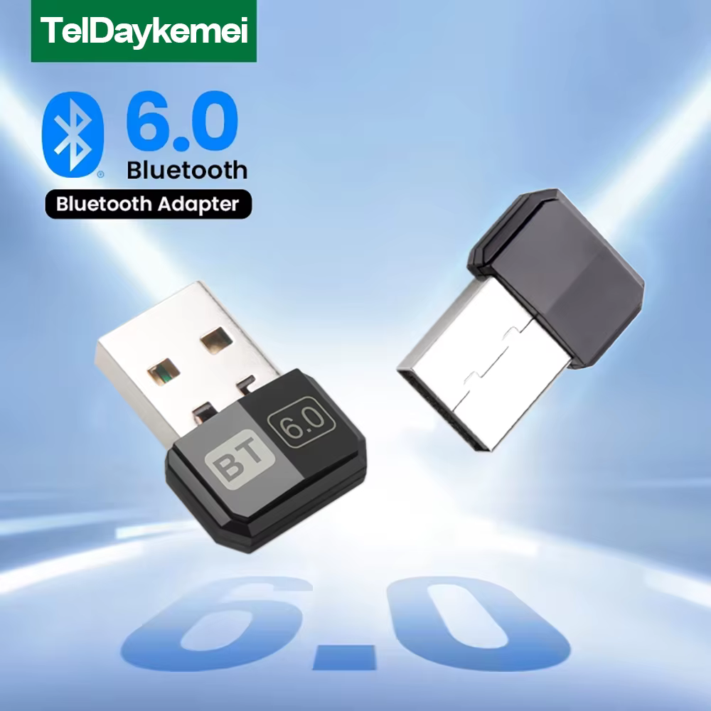 Adaptateur Bluetooth USB, Dongle Bluetooth 6.0 pour PC Windows 11/10/8.1/8/7, récepteur et émetteur 