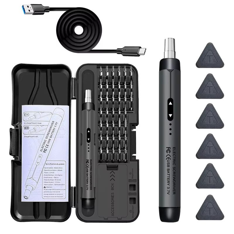 Kit de tournevis électrique de précision, outil électrique rechargeable sans fil, mini embouts pour 