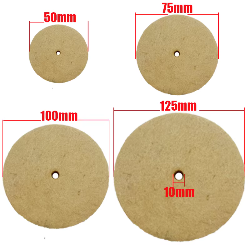 Perceuse meule roue de polissage feutre laine tampon de polissage disque abrasif pour meuleuse d'éta