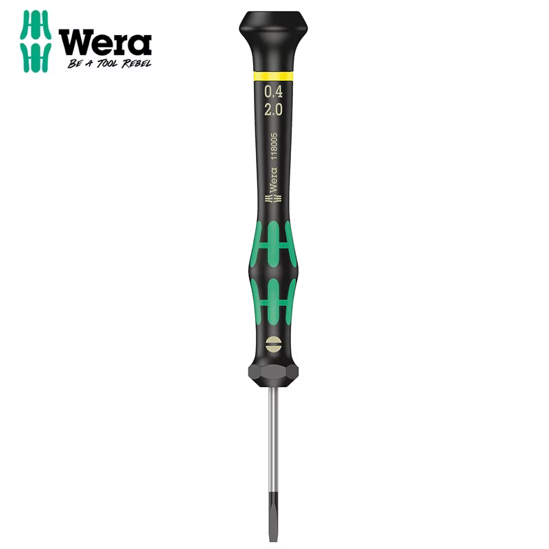 WERA 05118005001 2035 Tournevis pour vis à fente pour applications électroniques, résistant à la cor