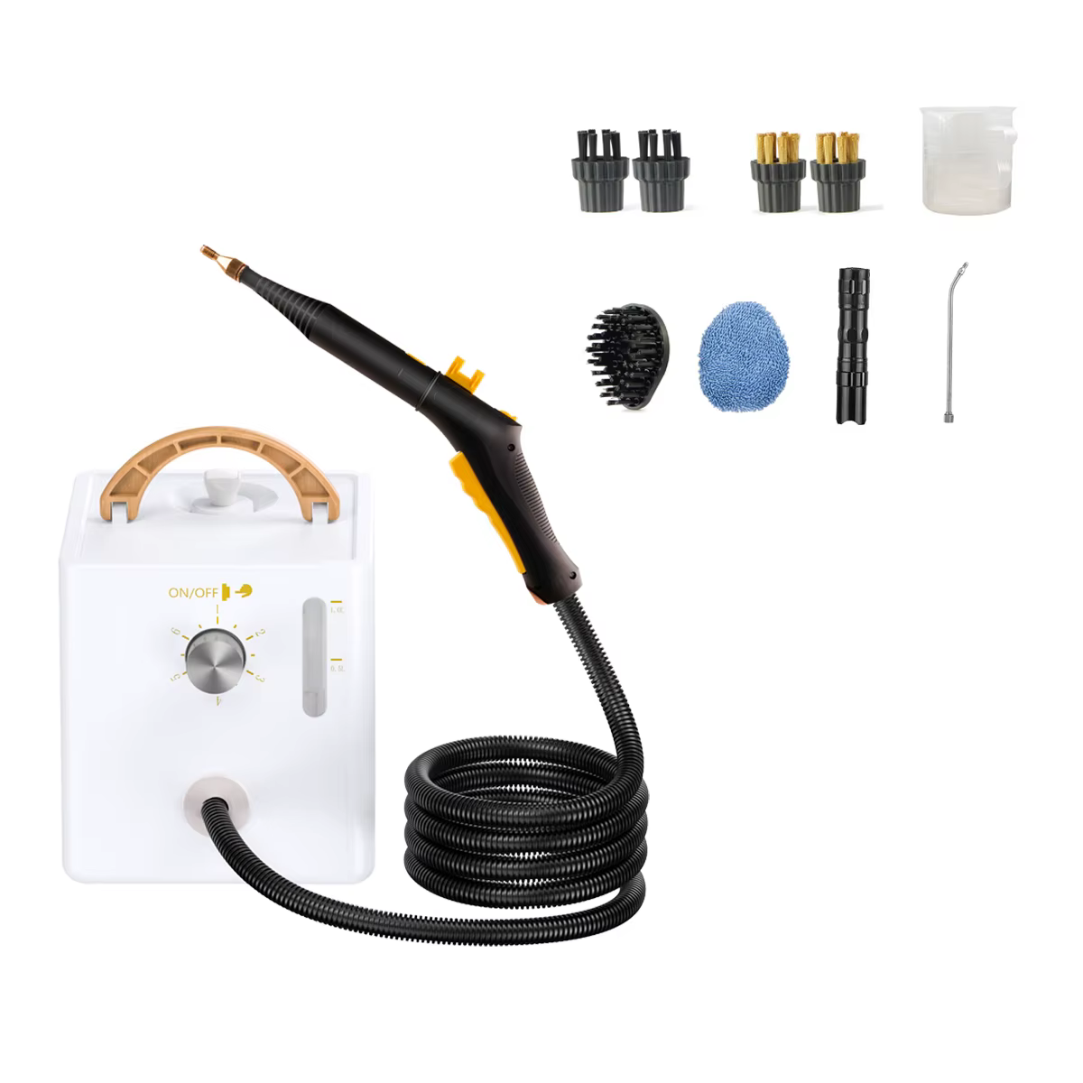 Nettoyeur vapeur électrique haute température et pression 2600 W, réservoir d'eau de grande capacité