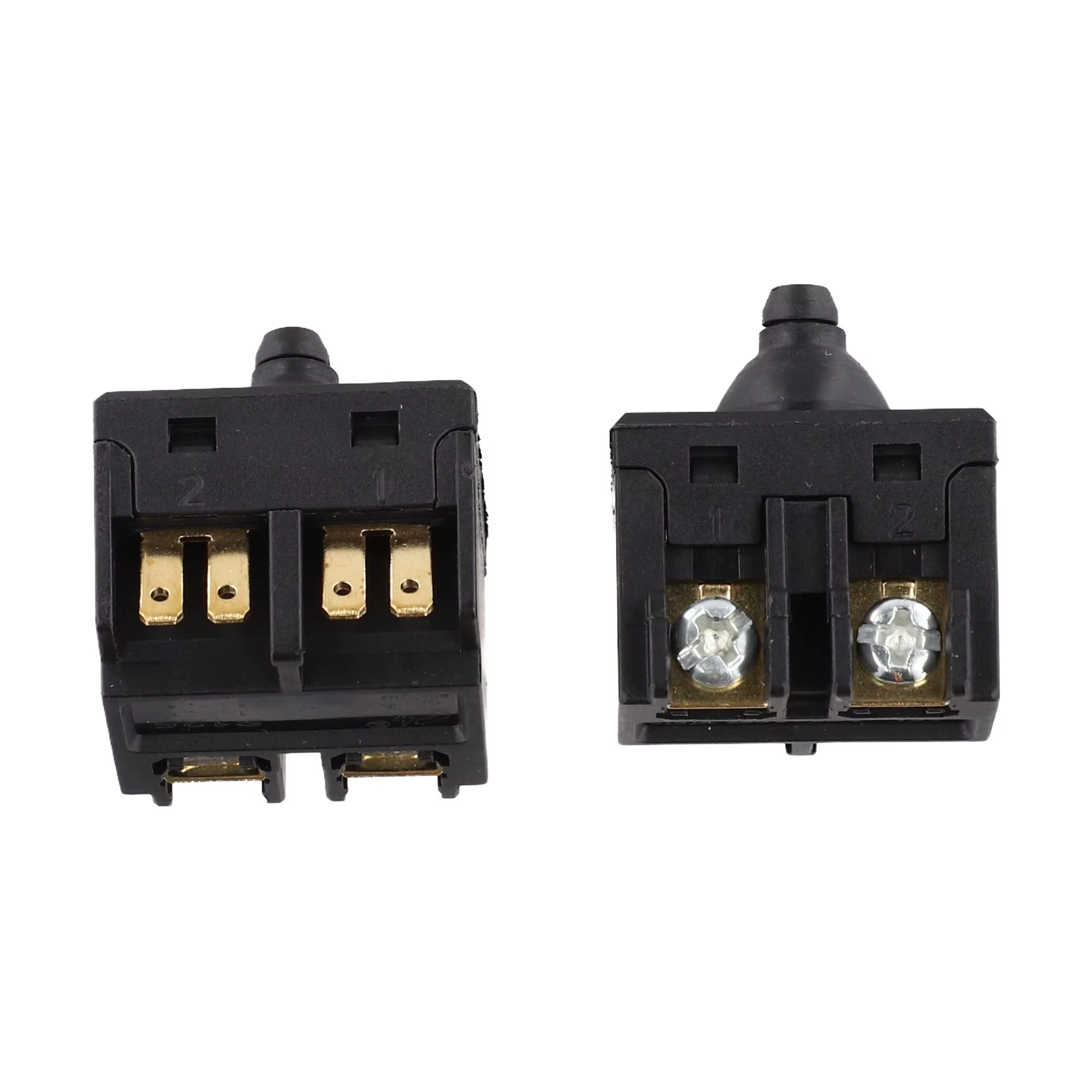 Pièces de rechange pour meuleuse d'angle, 2 pièces, interrupteurs à bouton-poussoir pour polisseuse
