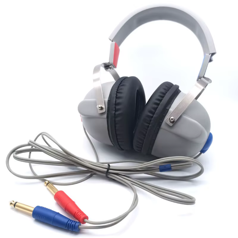 Casque audiometrique TDH39 à montage sur tête pour appareil auditif, avec grandes oreillettes pour m