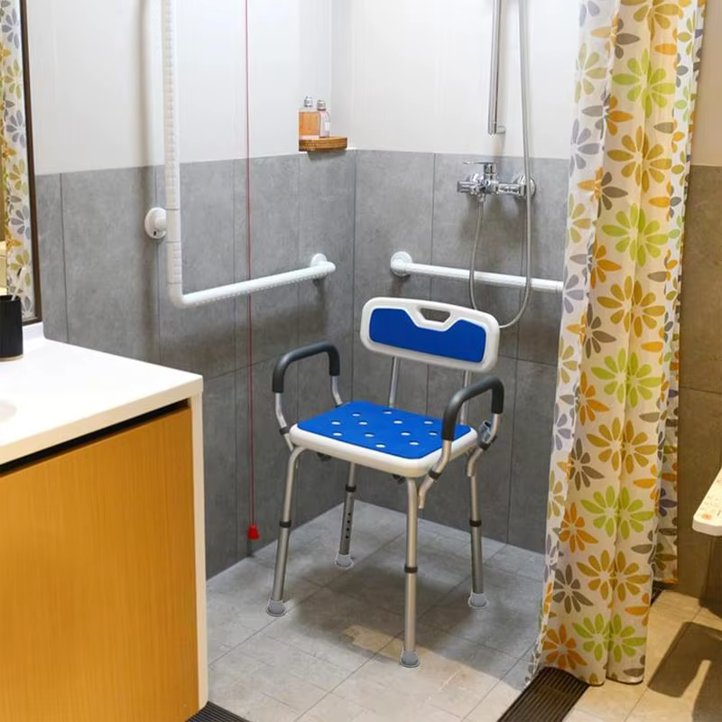 Pied de chaise de douche avec capuchons en caoutchouc, coordonnants, ventouse, pieds pour baignoire,