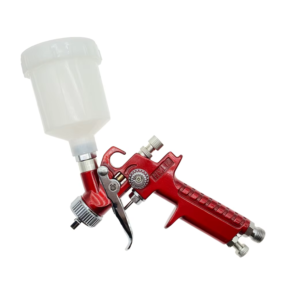 H-2000 HVLP pistolet de pulvérisation 0.8/1.0mm buse Mini pistolet de pulvérisation de peinture à l'