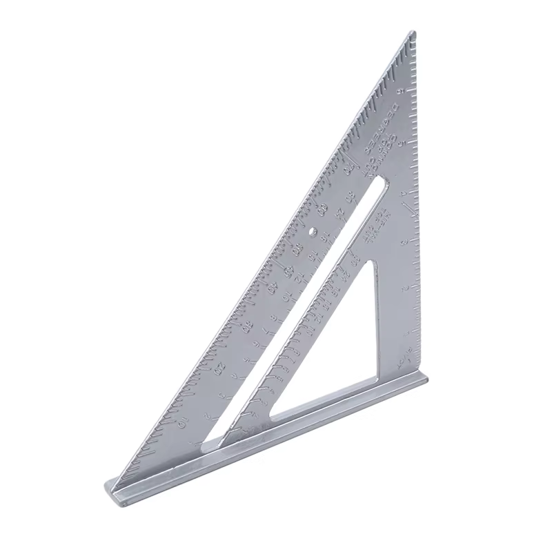Règle triangulaire en alliage d'aluminium, ensemble de charpentier, outils de travail du bois à Angl