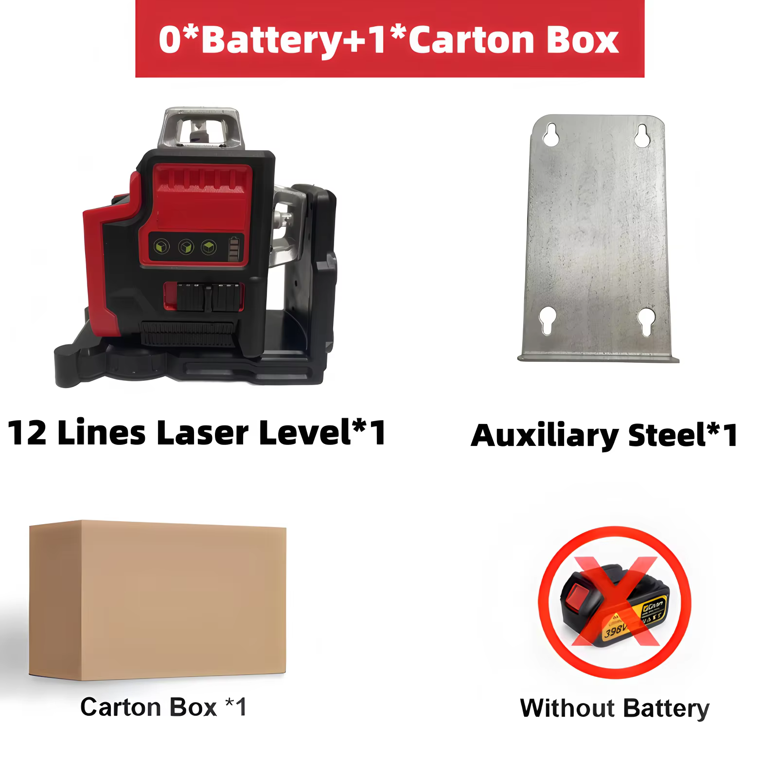 Niveau Laser 12 lignes 3 côtés * 360 degrés, faisceau horizontal et vertical, outils Laser auto-nive