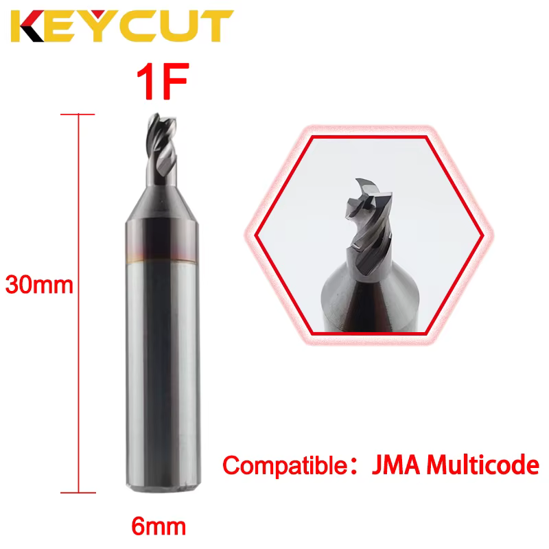 JMA-Fraise multicode 1F, 2.5mm, en carbure, outils de serrurier de rechange