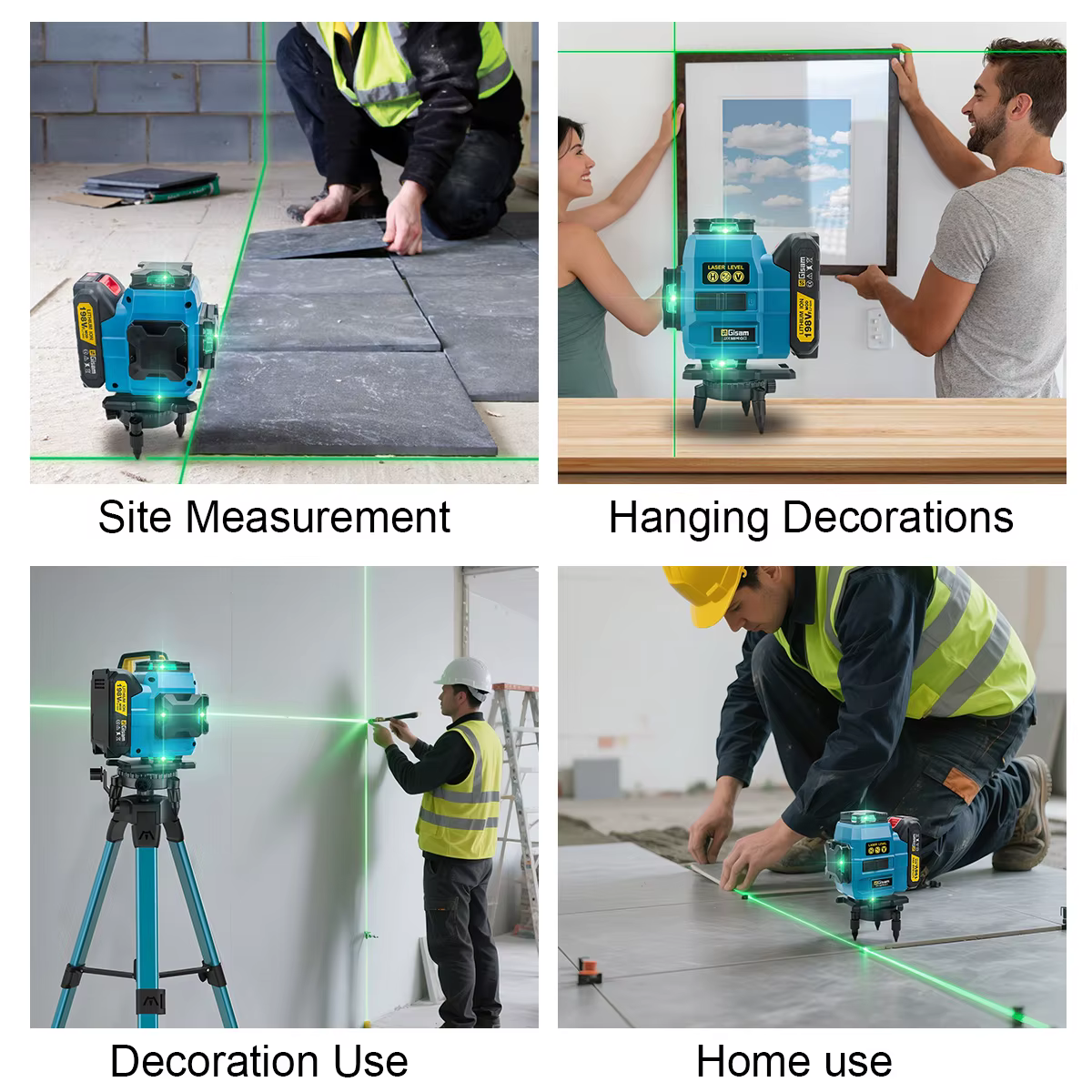 Gami 16 lignes 4D niveau Laser 360 Laser verticaux et horizontaux professionnel Super puissance fais