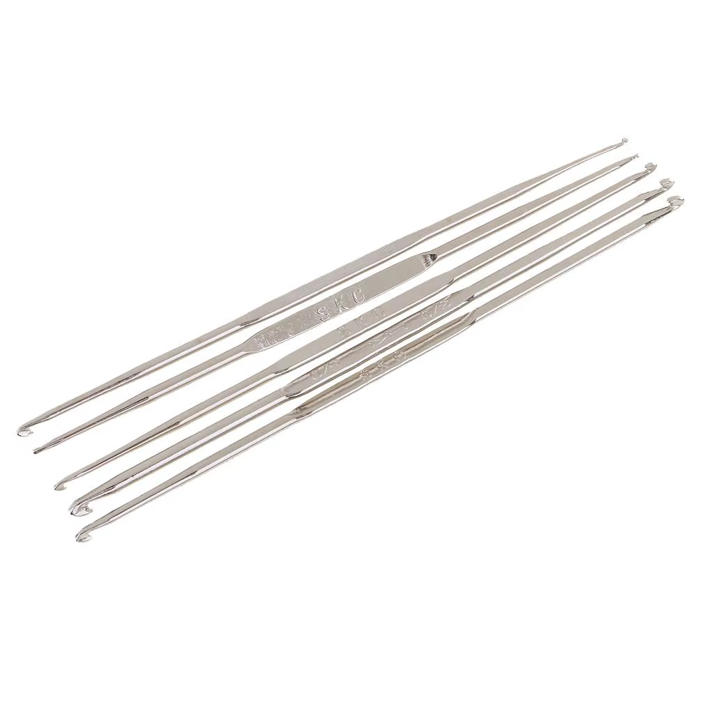 5 pièces taille 1.0 3.0mm Double tête tricot Crochet crochets ensemble Point Crochet
