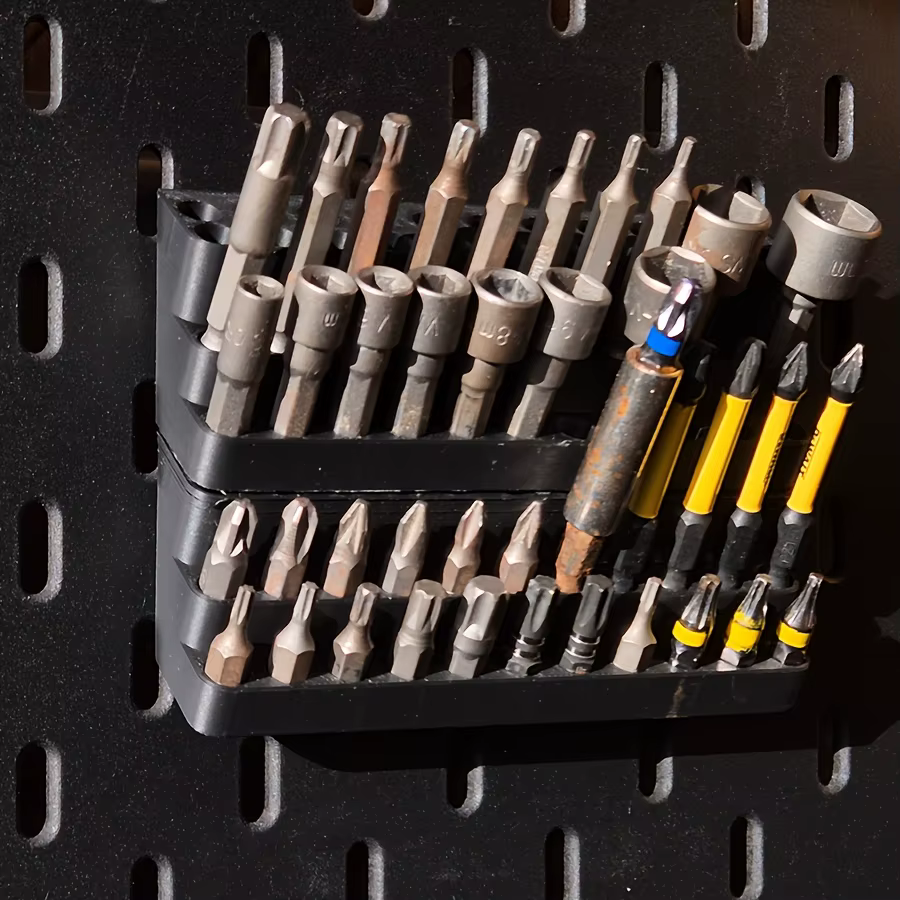Support de rangement multifonctionnel autoportant pour embouts de tournevis SKADIS et petits accesso