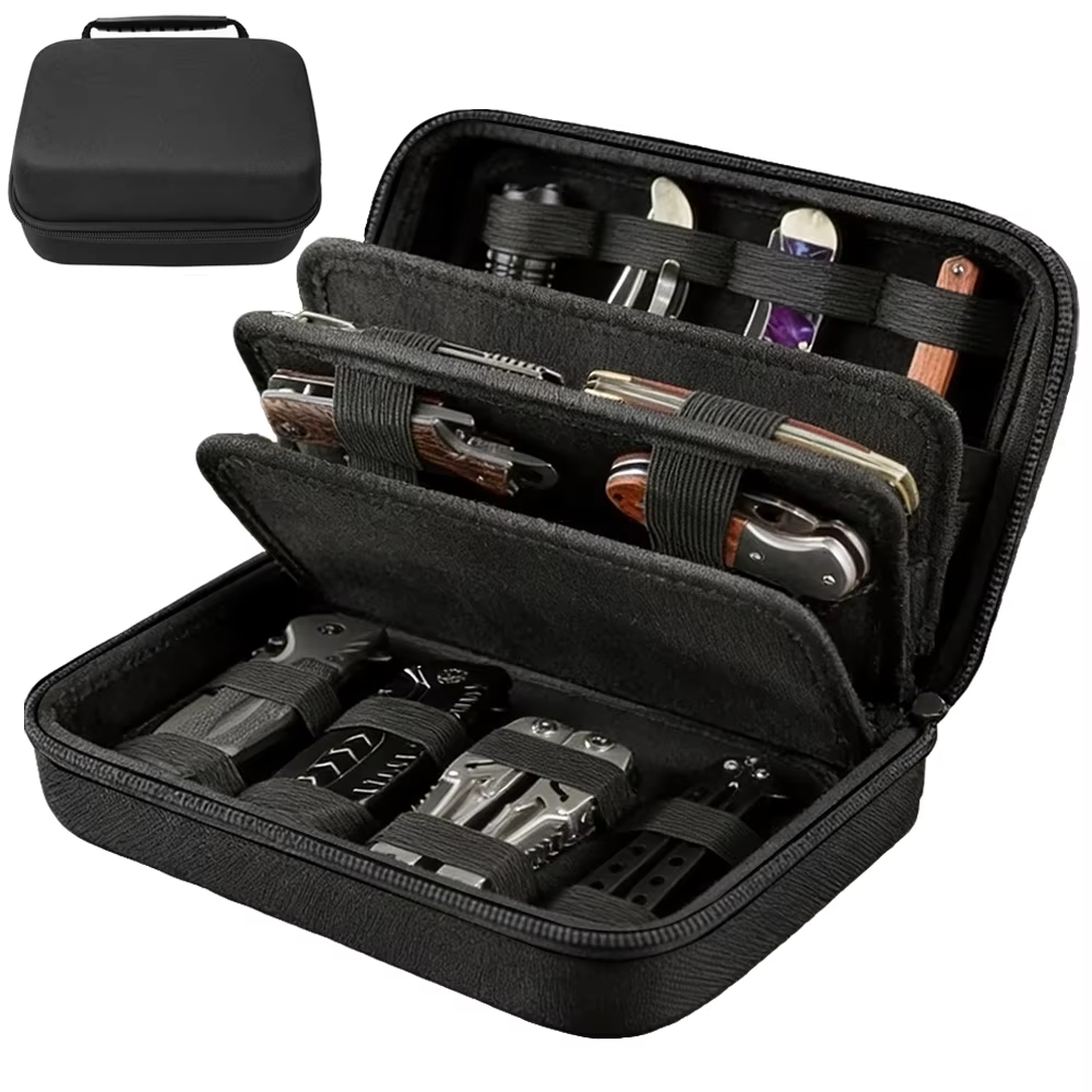 Sac de rangement pour couteaux tactiques, étui de présentation pour 24 couteaux, boîte de collection