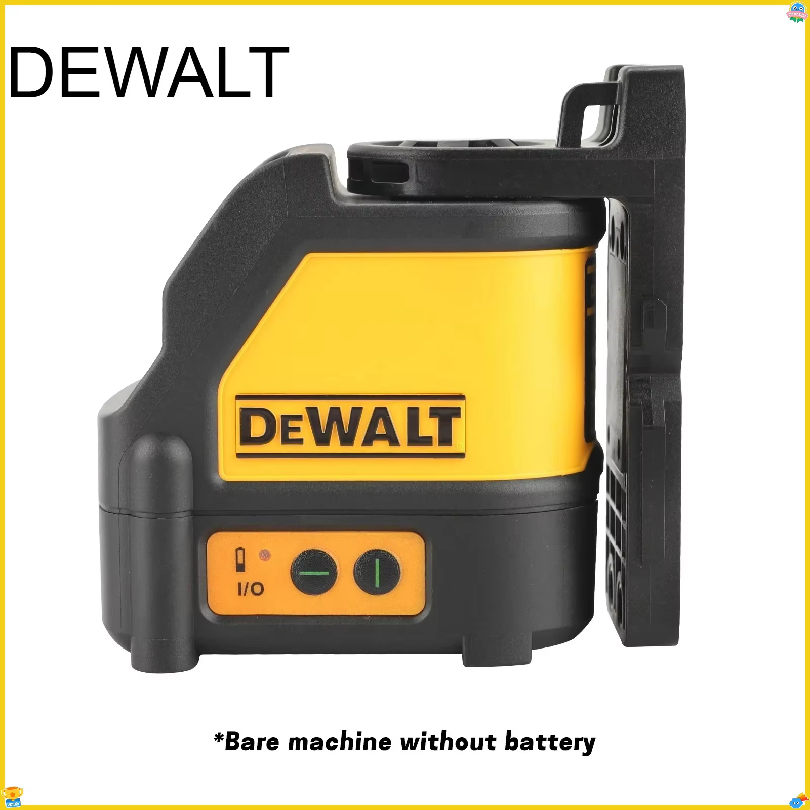 Niveau laser DW088CG DEWALT, intérieur et extérieur, haute précision, 2 lignes, auto-nivelant, faisc