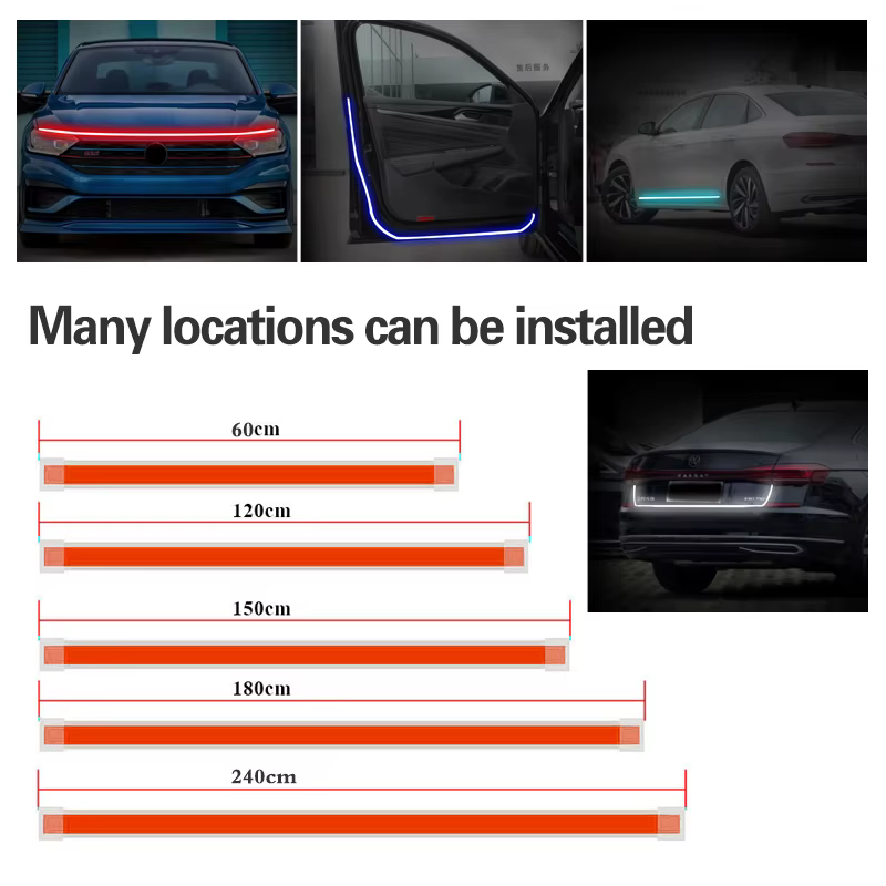 1 pièces feux de jour pour Hyundai Tucson 2021-2023 LED DRL voiture antibrouillard feux de jour auto