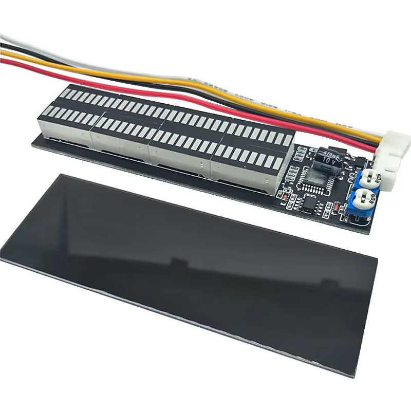 GHXAMP Amplificateur double 32 canaux avec indicateur de niveau de spectre musical LED, lumière ryth
