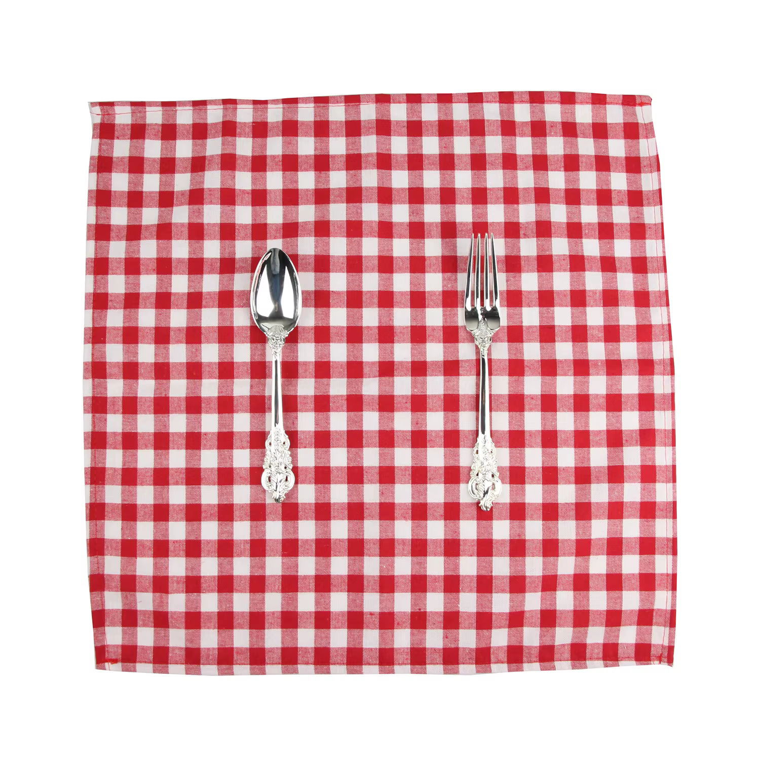 1 pièce 40x40cm Serviette de table en coton à carreaux vichy pour mariage, Noël, fête, rouge, noir, 