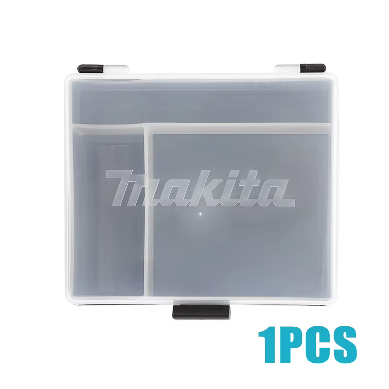 Makita-Boîte de rangement en plastique portable, forets, tournevis, matériel multifonctionnel, brico