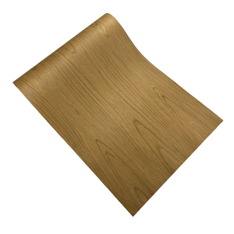 Placage en bois de teck, cerise, chêne blanc, noyer noir, pour panneaux d'armoire, amélioration de l