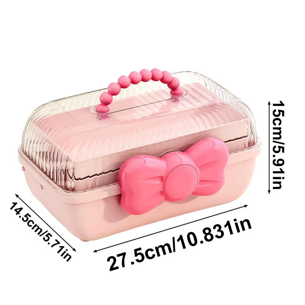 Boîte de rangement pour enfants, boîte de rangement multicouche pour épingles à cheveux, boîte à bij
