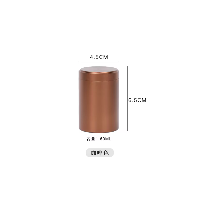 Mini boîte à thé en métal Portable de 70ML, petit réservoir de stockage scellé de voyage, boîte en f