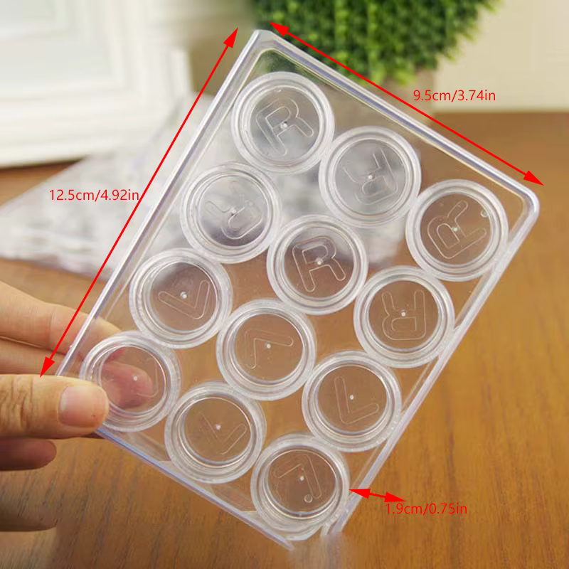 Boîte de rangement ronde transparente pour lentilles de contact, étui de voyage portable, conteneur 