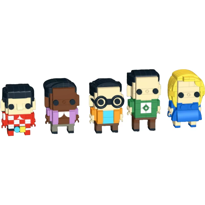 617 pièces MOC Brickheadz The Big Bang Theory, blocs de construction, jouet de construction, idée ca