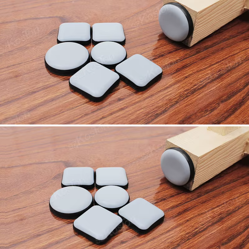 4 pièces/lot pieds planeur patins coulissants meubles de maison curseurs meubles planeurs PTFE planc
