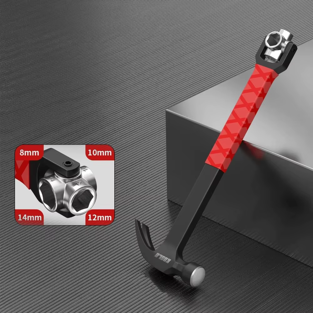 Maillet de forgeage en acier à haute teneur en carbone, épaissi, avec manche ergonomique, marteau de