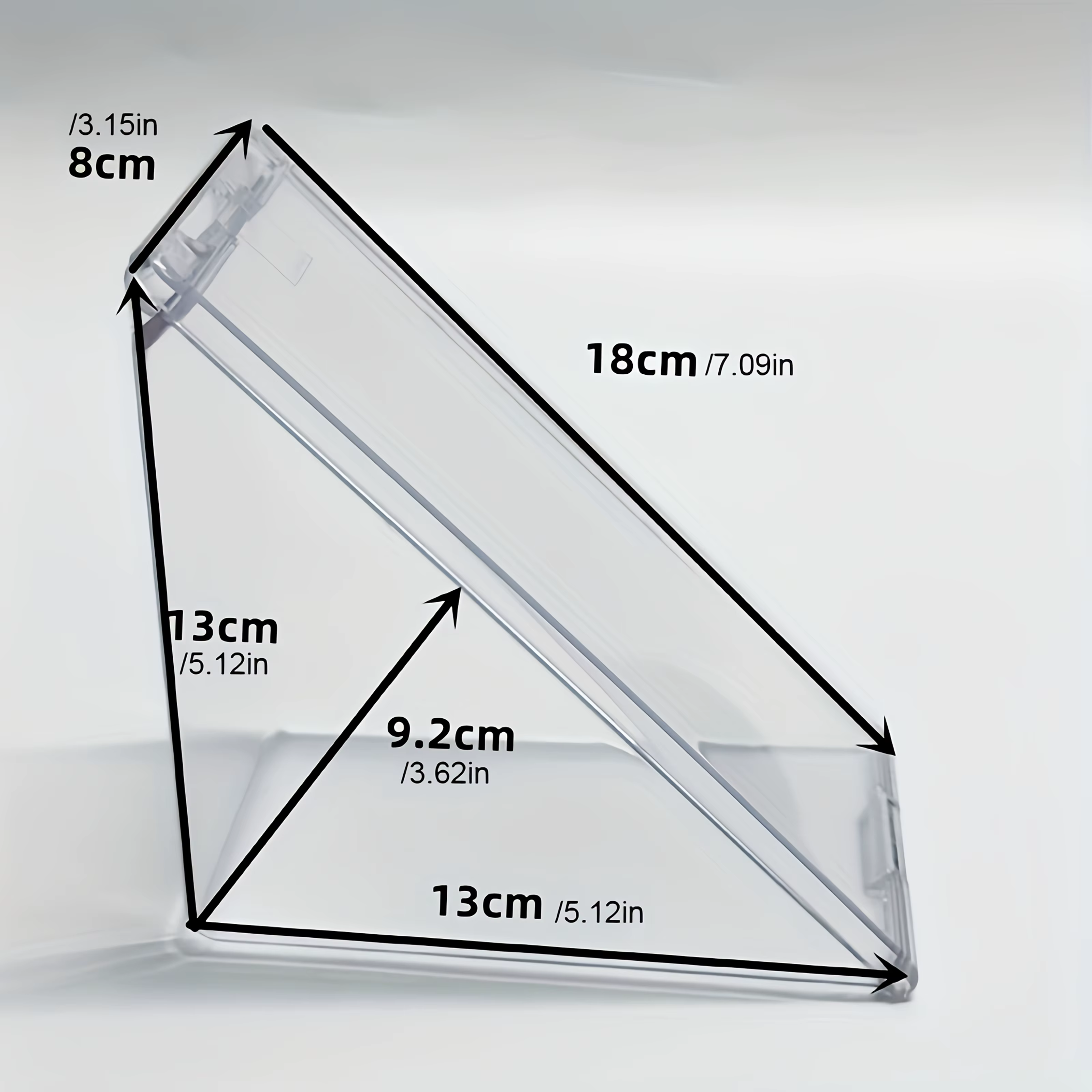 Conteneur triangulaire Portable pour Sandwich, boîtes à Sandwich réutilisables en acrylique et boîte