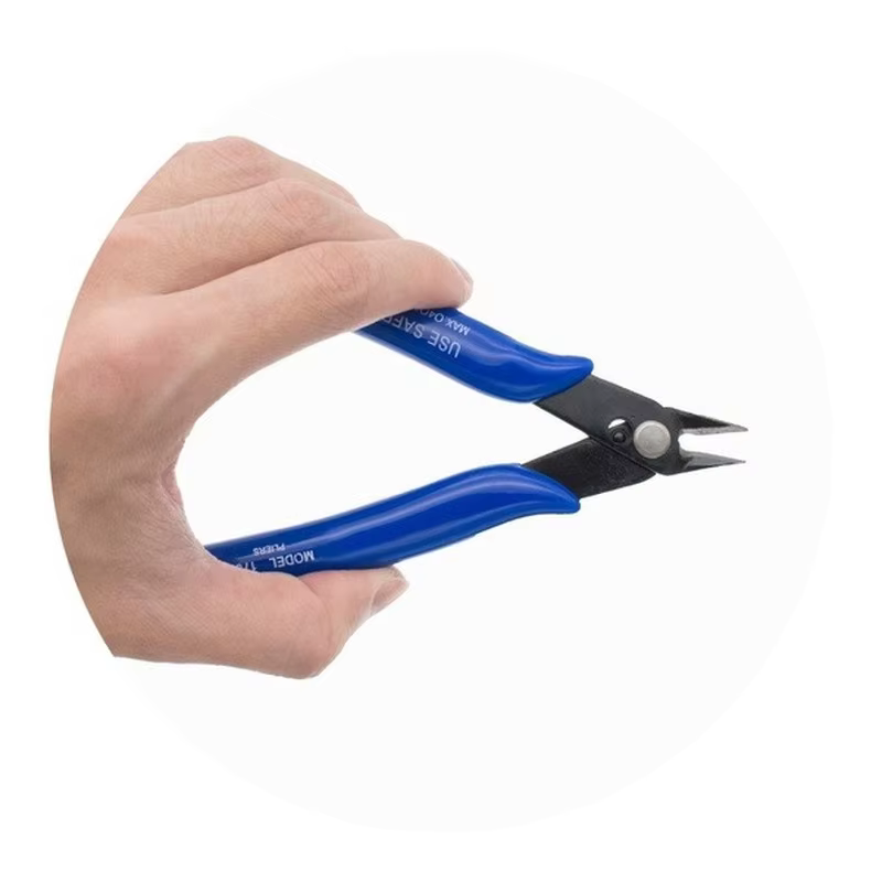 Pince diagonale en acier au carbone, coupe-câble électrique, cisailles latérales, pince affleurante,