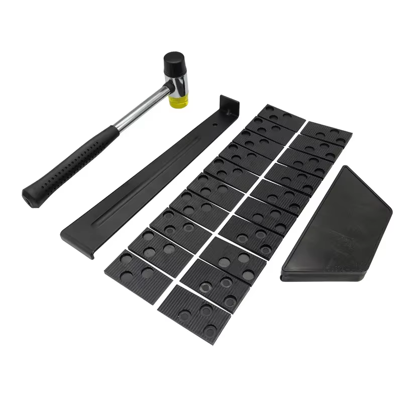 Kit complet d'installation de sol stratifié en bois, bricolage, avec 20 entretoises pour un montage