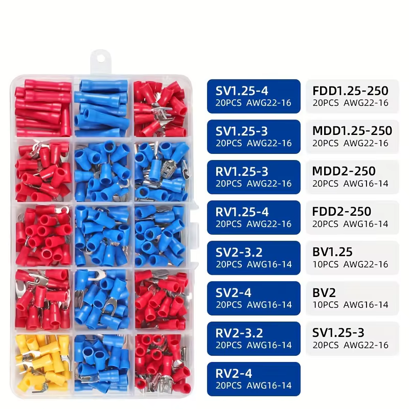 Ensemble d'outils de sertissage de fil SN-02C, connecteurs électriques de fil isolé, bout à sertir,