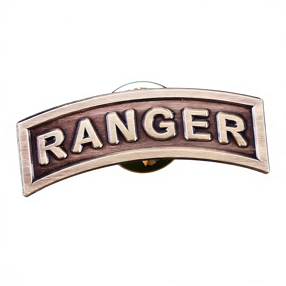 Insigne de compétence Ranger, insignes de commando, broche en alliage bronze antique, polyvalente po