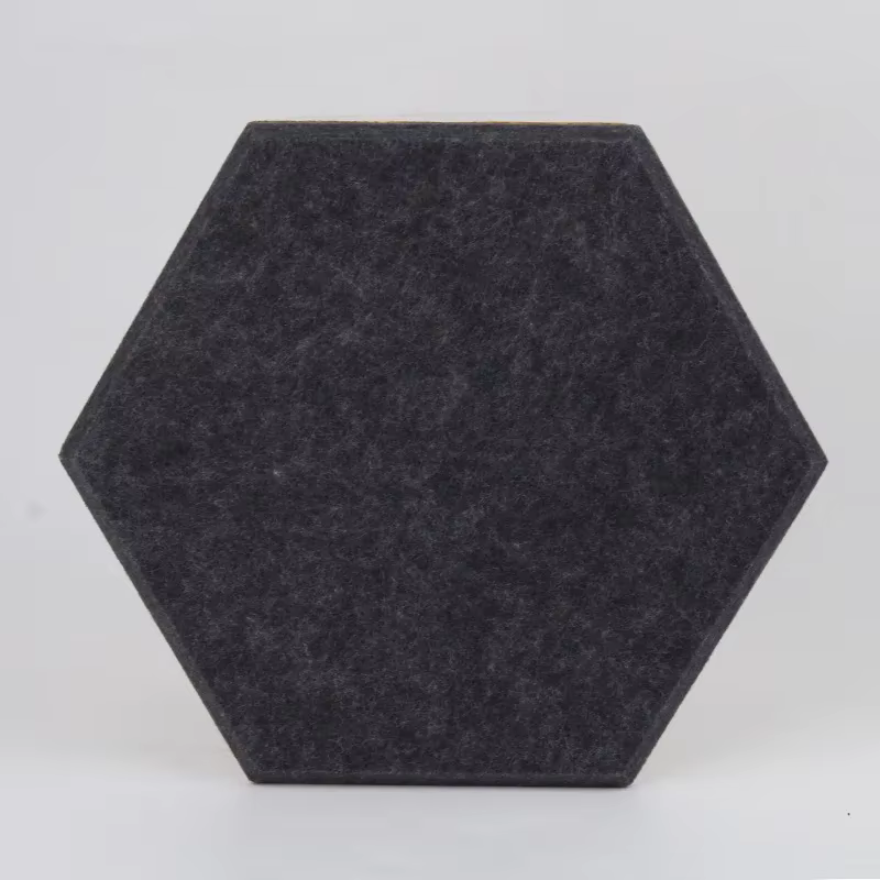 Panneau acoustique hexagonal auto-adhésif, autocollants muraux d'insonorisation, panneau d'isolation