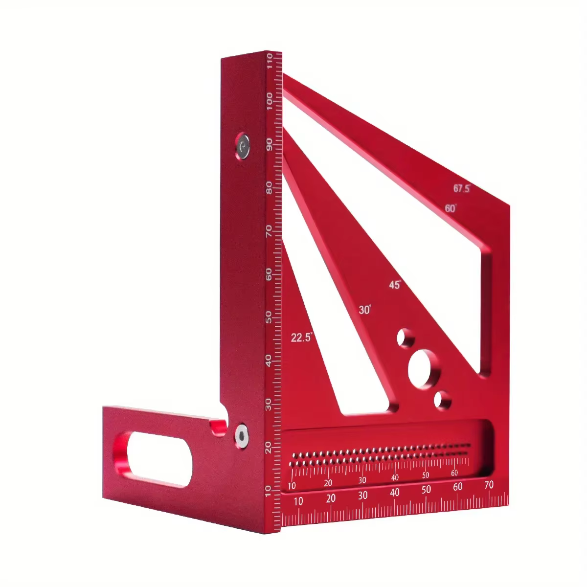 Règle de mesure 3D multi-angle, carrée de précision améliorée, alliage d'aluminium résistant, rappor